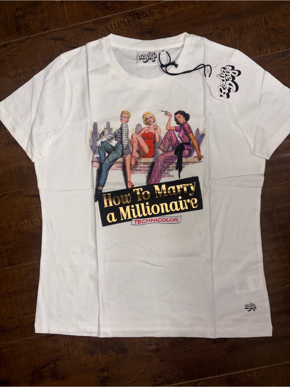 Radio Days How To Marry A Millionaire Marilyn Monroe Graphic Tee New Medium